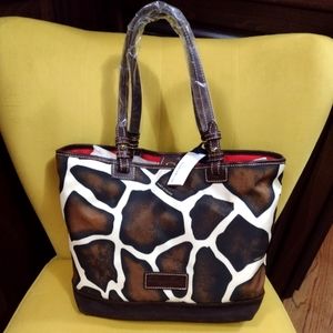 Dooney and Bourke cow print tote